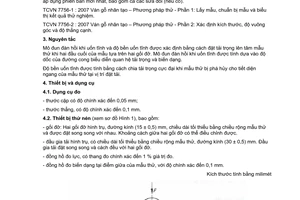 Tiêu chuẩn Việt Nam TCVN 7756-6:2007 về ván gỗ nhân tạo - Phương pháp thử - Phần 6: Xác định môđun đàn hồi khi uốn tĩnh và độ bền uốn tĩnh
