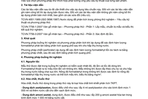 Tiêu chuẩn Việt Nam TCVN 7756-12:2007 về ván gỗ nhân tạo - Phương pháp thử - Phần 12: Xác định hàm lượng formadehyt