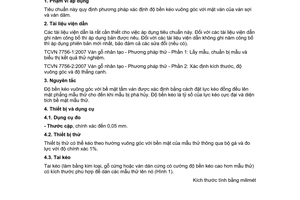 Tiêu chuẩn Việt Nam TCVN 7756-7:2007 về ván gỗ nhân tạo - Phương pháp thử - Phần 7: Xác định độ bền kéo vuông góc với mặt ván