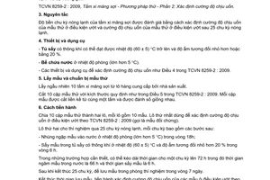 Tiêu chuẩn quốc gia TCVN 8259-5:2009 về Tấm xi măng sợi - Phương pháp thử - Phần 5: Xác định độ bền chu kỳ nóng lạnh