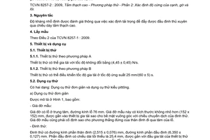 Tiêu chuẩn quốc gia TCVN 8257-4:2009 về Tấm thạch cao - Phương pháp thử - Phần 4: Xác định độ kháng nhổ đinh