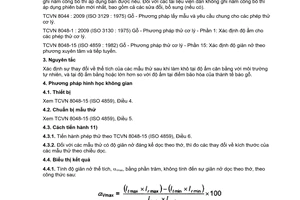 Tiêu chuẩn quốc gia TCVN 8048-16:2009 (ISO 4860:1982) về Gỗ - Phương pháp thử cơ lý - Phần 16: Xác định độ giãn nở thể tích