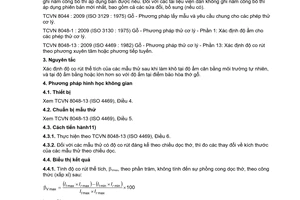 Tiêu chuẩn quốc gia TCVN 8048-14:2009 (ISO 4858:1982) về Gỗ - Phương pháp thử cơ lý - Phần 14: Xác định độ co rút thể tích
