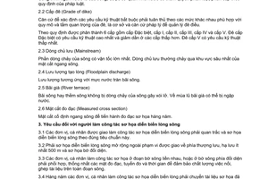 Tiêu chuẩn Việt Nam TCVN 8303:2009 về quy trình sơ họa diễn biến lòng sông