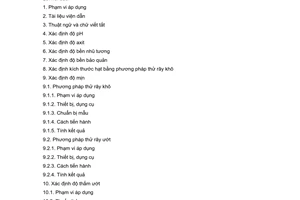 Tiêu chuẩn Việt Nam TCVN 8050:2009 về nguyên liệu và thành phẩm thuốc bảo vệ thực vật - phương pháp thử tính chất hóa lý