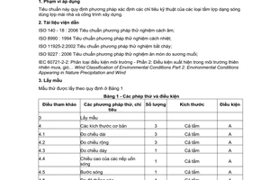 Tiêu chuẩn Việt Nam TCVN 8052-2:2009 về tấm lợp dạng sóng - phần 2 - phương pháp thử