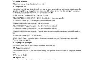 Tiêu chuẩn Việt Nam TCVN 7044:2009 về rượu mùi - Quy định kỹ thuật