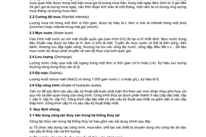 Tiêu chuẩn Việt Nam TCVN 8304:2009 về công tác thủy văn trong hệ thống thủy lợi