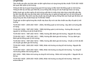 Tiêu chuẩn quốc gia TCVN ISO 14050:2009 (ISO 14050 : 2002) về Quản lý môi trường - Thuật ngữ và định nghĩa