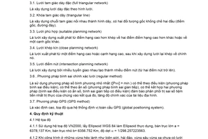 Tiêu chuẩn Việt Nam TCVN 8224:2009 về công trình thủy lợi - các quy định chủ yếu về lưới khống chế mặt bằng địa hình