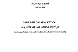 Tiêu chuẩn quốc gia TCVN 6525:2008 về Thép tấm các bon kết cấu mạ kẽm nhúng nóng liên tục