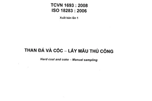Tiêu chuẩn quốc gia TCVN 1693:2008 (ISO 18283 : 2006) về Than đá - Lấy mẫu thủ công