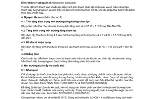 Tiêu chuẩn quốc gia TCVN 7850:2008 (ISO/TS 22964 : 2006) về Sữa và sản phẩm sữa - Phát hiện Enterobacter sakazakii