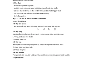 Tiêu chuẩn quốc gia TCVN 7916-2:2008 (IEC 60095-2:1984/Amd 1:1991, Amd 2:1993) về Acqui khởi động loại chì-axít - Phần 2: Kích thước acqui, kích thước và đánh dấu đầu nối