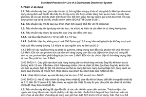 Tiêu chuẩn quốc gia TCVN 7913:2008 (ISO/ASTM 51401:2003) về Tiêu chuẩn thực hành sử dụng hệ đo liều Dicromat