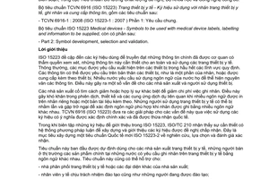 Tiêu chuẩn quốc gia TCVN 6916-1:2008 (ISO 15223-1 : 2007, Amd.1 : 2008) về Trang thiết bị y tế - Ký hiệu sử dụng với nhãn trang thiết bị y tế, ghi nhãn và cung cấp thông tin - Phần 1: Yêu cầu chung