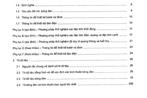 Tiêu chuẩn quốc gia TCVN 7863:2008 về bóng đèn huỳnh quang một đầu đèn - Yêu cầu về tính năng