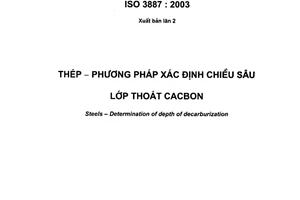 Tiêu chuẩn quốc gia TCVN 4507:2008 về Thép - Phương pháp xác định chiều sâu lớp thoát cacbon