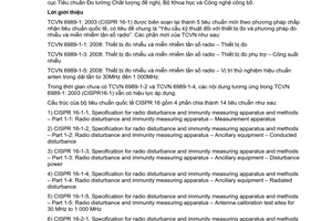 Tiêu chuẩn quốc gia TCVN 6989-1-5:2008 (CISPR 16-1-5 : 2003) về Yêu cầu kỹ thuật đối với thiết bị đo và phương pháp đo nhiễu và miễn nhiễm tần số rađiô - Phần 1-5: Thiết bị đo nhiễu và miễn nhiễm tần số rađiô - Vị trí thử nghiệm hiệu chuẩn anten trong dải tần từ 30 MHz đến 1000 MHz