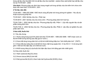 Tiêu chuẩn Việt Nam TCVN 7890:2008 về vật liệu chịu lửa kiềm tính - phương pháp xác định hàm lượng magiê oxit (MgO)
