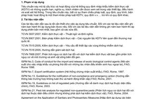 Tiêu chuẩn Việt Nam TCVN 7666:2007 về kiểm dịch thực vật - hướng dẫn về hệ thống quy định nhập khẩu