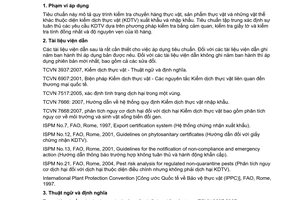 Tiêu chuẩn Việt Nam TCVN 7667:2007 về kiểm dịch thực vật - hướng dẫn kiểm tra