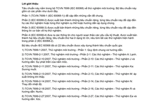 Tiêu chuẩn quốc gia TCVN 7699-2-47:2007 (IEC 60068-2-47:2005) về Thử nghiệm môi trường - Phần 2-47: Các thử nghiệm - Lắp đặt mẫu để thử nghiệm rung, va chạm và lực động tương tự