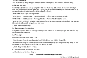 Tiêu chuẩn quốc gia TCVN 7744:2007 về Gạch terrazzo