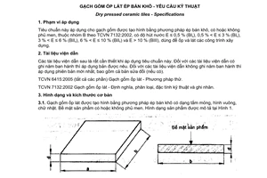 Tiêu chuẩn quốc gia TCVN 7745:2007 về Gạch gốm ốp lát ép bán khô - Yêu cầu kỹ thuật