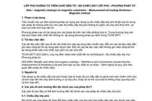 Tiêu chuẩn quốc gia TCVN5878:2007 (ISO 2178:1982) về Lớp phủ không từ trên chất nền từ - Đo chiều dầy lớp phủ - Phương pháp từ