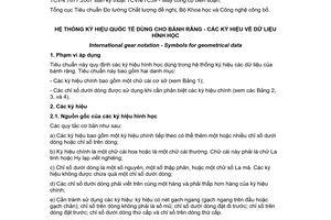 Tiêu chuẩn quốc gia TCVN 7677:2007 (ISO 701:1998) về Hệ thống ký hiệu quốc tế dùng cho bánh răng - Các ký hiệu về dữ liệu hình học
