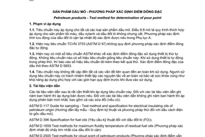 Tiêu chuẩn quốc gia TCVN 3753:2007 (ASTM D 97 - 05a) về Sản phẩm dầu mỏ - Phương pháp xác định điểm đông đặc