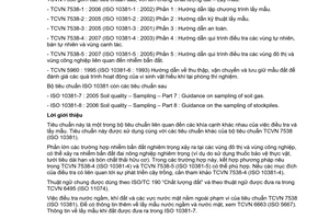 Tiêu chuẩn quốc gia TCVN 7538-5:2007 (ISO 10381-5: 2005) về Chất lượng đất - Lấy mẫu - Phần 5: Hướng dẫn qui trình điều tra các vùng đô thị và vùng công nghiệp liên quan đến nhiễm bẩn đất