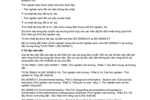 Tiêu chuẩn quốc gia TCVN 7699-2-1:2007 (IEC 60068-2-1:2007) về Thử nghiệm môi trường - Phần 2-1: Các thử nghiệm - Thử nghiệm A: Lạnh