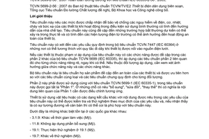 Tiêu chuẩn quốc gia TCVN 5699-2-56:2007 (IEC 60335-2-56:2003) về thiết bị điện gia dụng và thiết bị điện tương tự - An toàn - Phần 2-56: Yêu cầu cụ thể đối với máy chiếu và các thiết bị tương tự