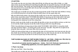 Tiêu chuẩn quốc gia TCVN 5699-2-24:2007 (IEC 60335-2-24 : 2005) về Thiết bị điện gia dụng và thiết bị điện tương tự - An toàn - Phần 2-24: Yêu cầu cụ thể đối với tủ lạnh, tủ làm kem và làm nước đá