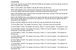 Tiêu chuẩn quốc gia TCVN 7699-2-40:2007 (IEC 60068-2-40:1976/Amd 1:1983) về Thử nghiệm môi trường - Phần 2-40: Các thử nghiệm - Thử nghiệm Z/AM: Thử nghiệm kết hợp lạnh với áp suất không khí thấp