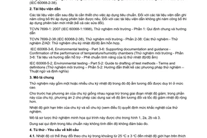 Tiêu chuẩn quốc gia TCVN 7699-2-30:2007 (IEC 60068-2-30:2005) về Thử nghiệm môi trường - Phần 2-30: Các thử nghiệm - Thử nghiệm Db: Nóng ẩm, chu kỳ (chu kỳ 12h+12h)
