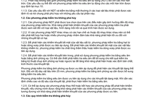 Tiêu chuẩn quốc gia TCVN 6475-13:2007 về Quy phạm phân cấp và giám sát kỹ thuật hệ thống đường ống biển – Phần 13: Kiểm tra không phá hủy