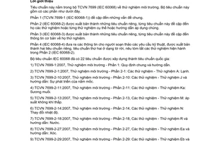 Tiêu chuẩn quốc gia TCVN 7699-2-18:2007 (IEC 60068-2-18:2000) về Thử nghiệm môi trường - Phần 2-18: Các thử nghiệm - Thử nghiệm R và hướng dẫn: Nước