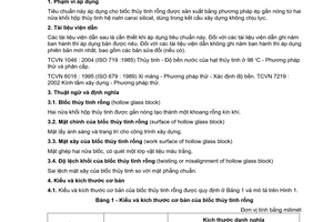 Tiêu chuẩn quốc gia TCVN 7599:2007 về Thuỷ tinh xây dựng - Blốc thuỷ tinh rỗng