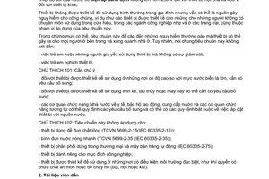 Tiêu chuẩn Việt Nam TCVN 5699-2-21:2007 (IEC 60335-2-21:2004) về thiết bị điện gia dụng và thiết bị điện tương tự - an toàn - phần 2-21: yêu cầu cụ thể đối với bình đun nước nóng có dự trữ