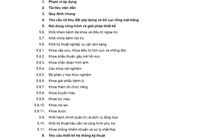 Tiêu chuẩn xây dựng Việt Nam TCXDVN 365:2007 về  bệnh viện đa khoa hướng dẫn thiết kế do Bộ Xây dựng ban hành