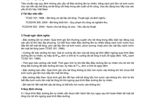 Tiêu chuẩn xây dựng Việt Nam TCXDVN 391:2007 về bê tông- yêu cầu bảo dưỡng ẩm tự nhiên do Bộ Xây dựng ban hành