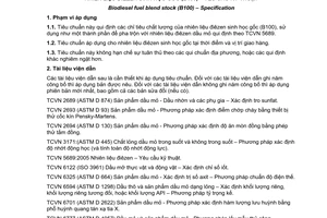 Tiêu chuẩn quốc gia TCVN 7717:2007 về Nhiên liệu điêzen sinh học gốc (B100)_ Yêu cầu kỹ thuật