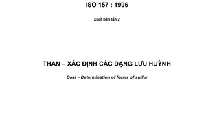 Tiêu chuẩn quốc gia TCVN 4914:2007 (ISO 157 : 1996) về Than - Xác định các dạng lưu huỳnh