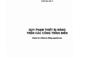 Tiêu chuẩn quóc gia TCVN 6968:2007 về Quy phạm thiết bị nâng trên các công trình biển