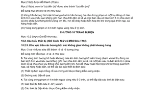 Tiêu chuẩn quốc gia TCVN 6259-8D:2003/SĐ 3:2007 về Quy phạm phân cấp và đóng tàu biển vỏ thép - Các tàu chuyên dùng - Phần 8D: Tàu chở xô khí hóa lỏng