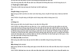 Tiêu chuẩn Việt Nam TCVN 4325:2007 (ISO 6497:2002) về thức ăn chăn nuôi - Lấy mẫu