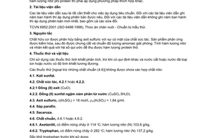 Tiêu chuẩn Việt Nam TCVN 4328-1:2007 (ISO 5983-1:2005) về thức ăn chăn nuôi - xác định hàm lượng nitơ và tính hàm lượng protein thô - Phần 1: Phương pháp Kjeldahl